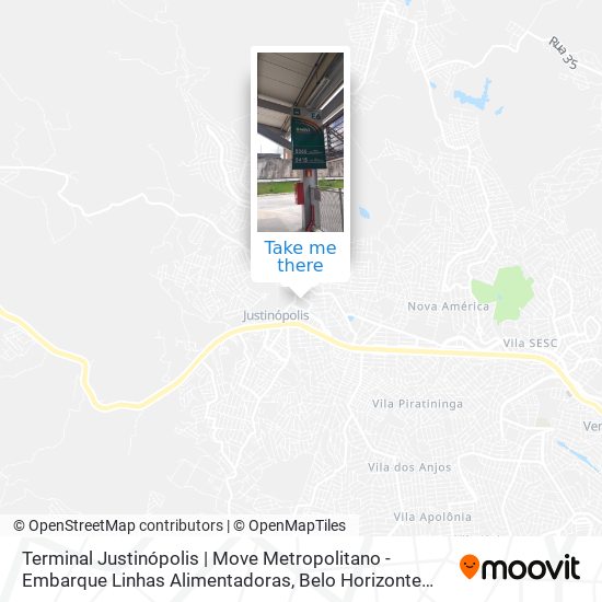 Terminal Justinópolis | Move Metropolitano - Embarque Linhas Alimentadoras map