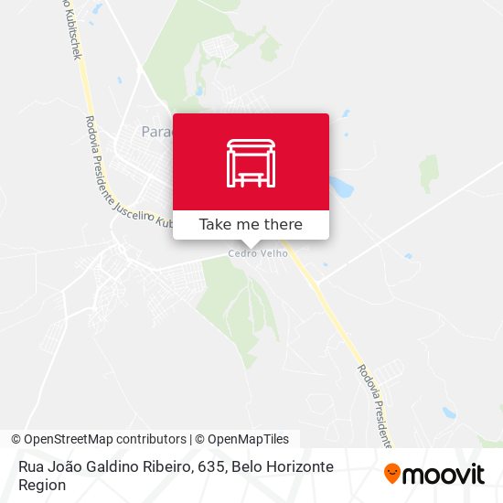 Rua João Galdino Ribeiro, 635 map