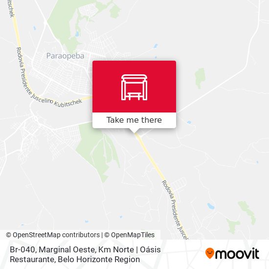 Br-040, Marginal Oeste, Km Norte | Oásis Restaurante map
