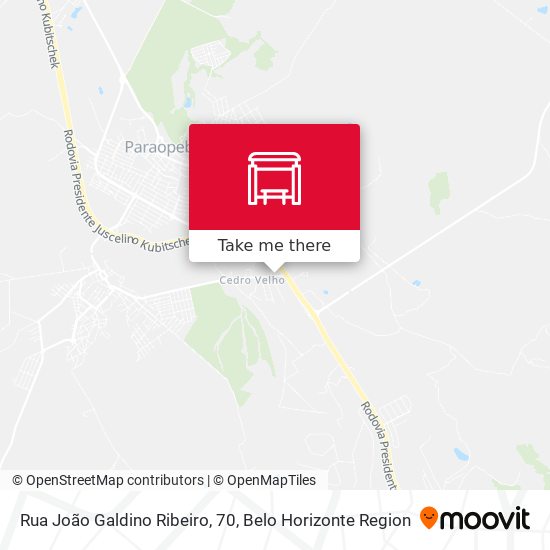 Rua João Galdino Ribeiro, 70 map