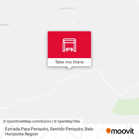Estrada Para Periquito, Sentido Periquito map