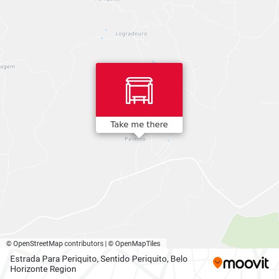 Estrada Para Periquito, Sentido Periquito map