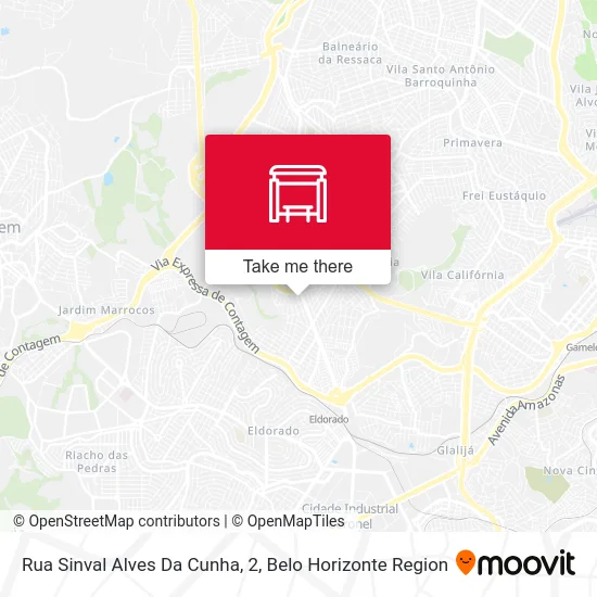 Rua Sinval Alves Da Cunha, 2 map