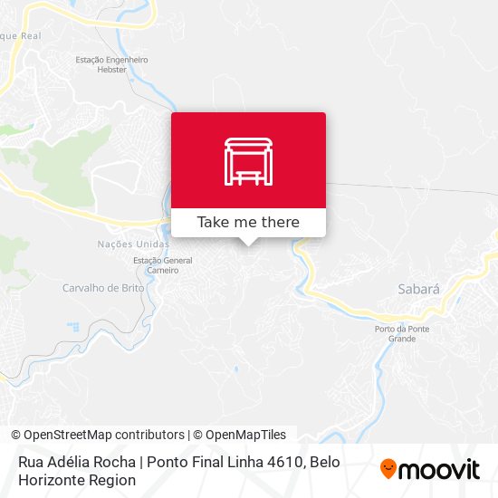 Rua Adélia Rocha | Ponto Final Linha 4610 map
