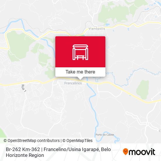 Br-262 Km-362 | Francelino / Usina Igarapé map