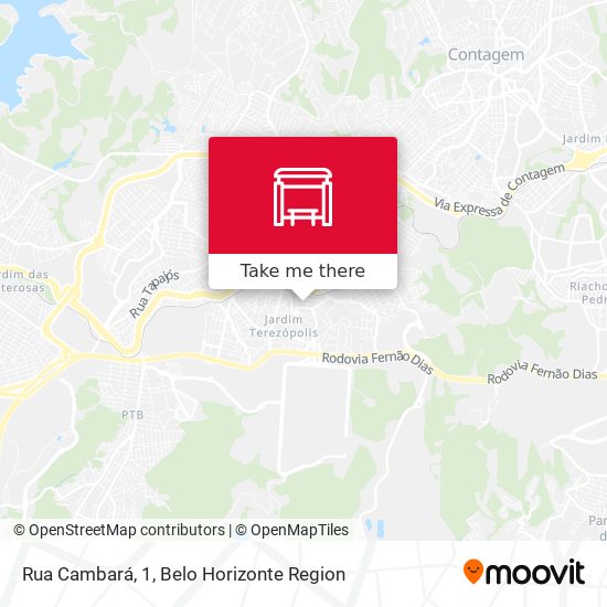 Rua Cambará, 1 map