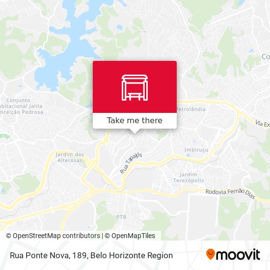 Rua Ponte Nova, 189 map