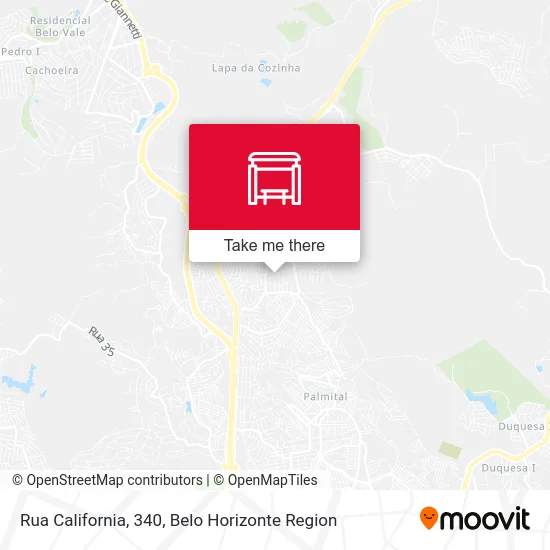Rua California, 340 map