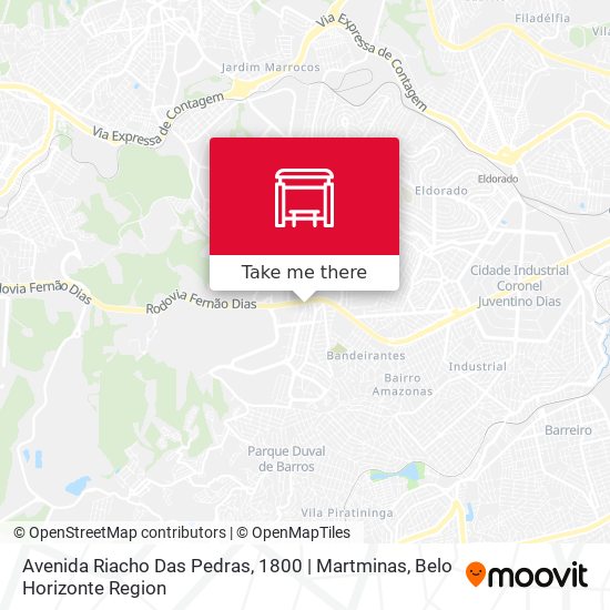Avenida Riacho Das Pedras, 1800 | Martminas map