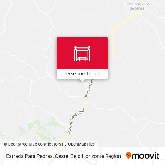 Estrada Para Pedras, Oeste map