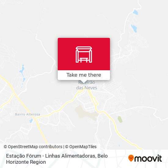 Estação Fórum - Linhas Alimentadoras map