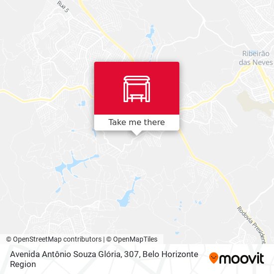 Avenida Antônio Souza Glória, 307 map