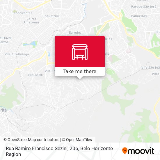 Rua Ramiro Francisco Sezini, 206 map