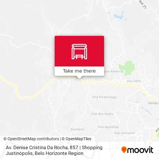 Mapa Av. Denise Cristina Da Rocha, 857 | Shopping Justinópolis