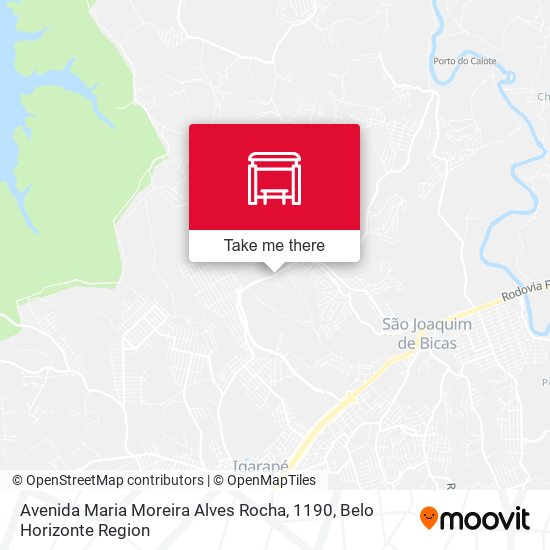 Avenida Maria Moreira Alves Rocha, 1190 map