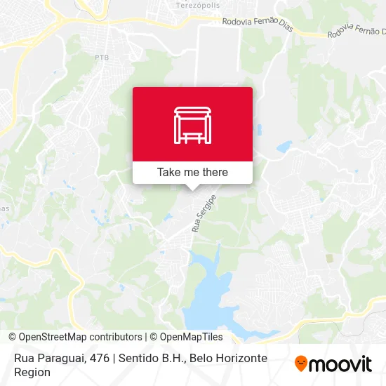 Rua Paraguai, 476 | Sentido B.H. map