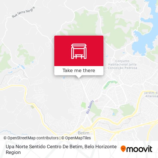 Upa Norte Sentido Centro De Betim map