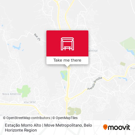 Mapa Estação Morro Alto | Move Metropolitano