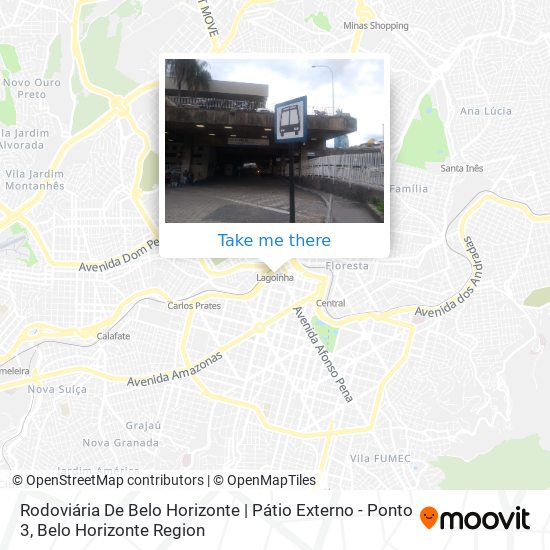 Rodoviária De Belo Horizonte | Pátio Externo - Ponto 3 map
