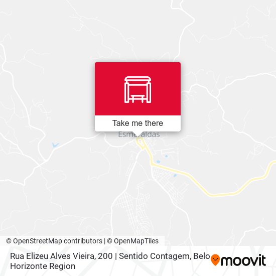 Mapa Rua Elizeu Alves Vieira, 200 | Sentido Contagem