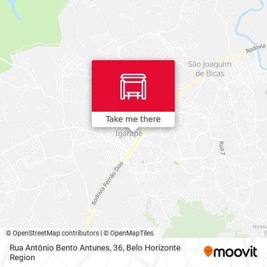 Rua Antônio Bento Antunes, 36 map