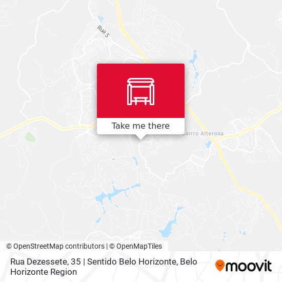 Rua Dezessete, 35 | Sentido Belo Horizonte map