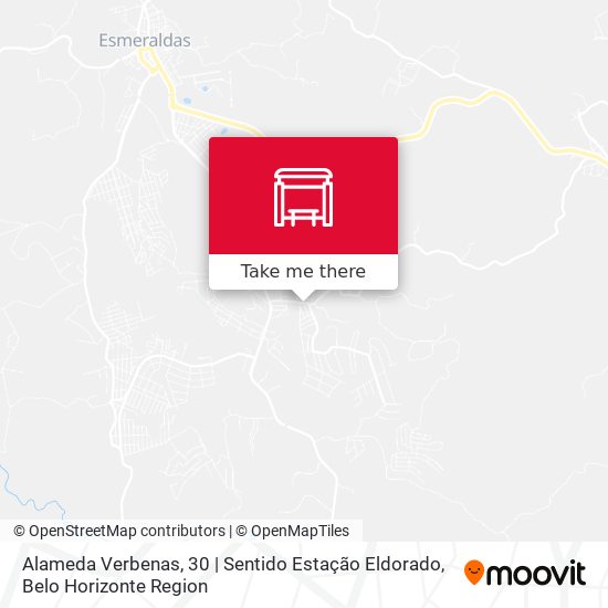 Alameda Verbenas, 30 | Sentido Estação Eldorado map