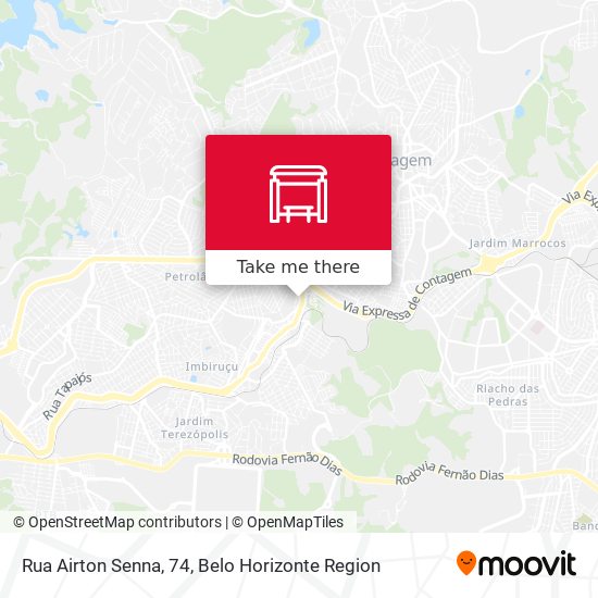 Rua Airton Senna, 74 map