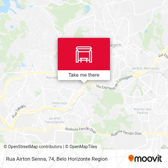 Rua Airton Senna, 74 map