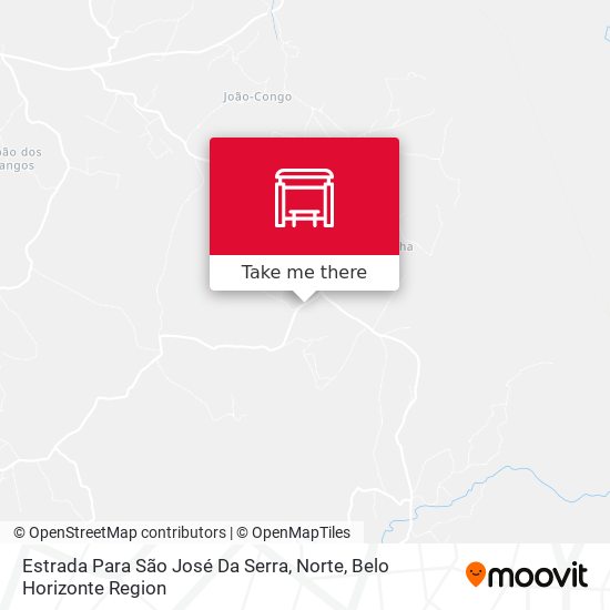 Estrada Para São José Da Serra, Norte map