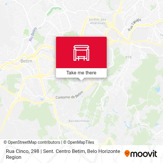 Rua Cinco, 298 | Sent. Centro Betim map