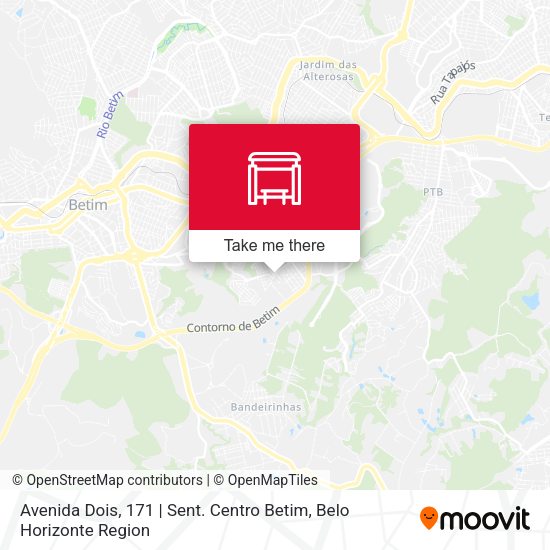 Avenida Dois, 171 | Sent. Centro Betim map
