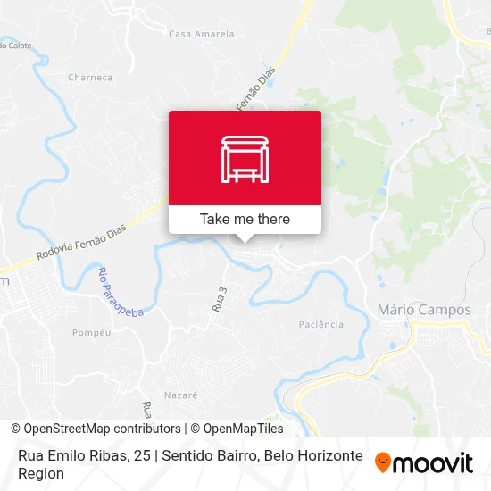 Rua Emilo Ribas, 25 | Sentido Bairro map