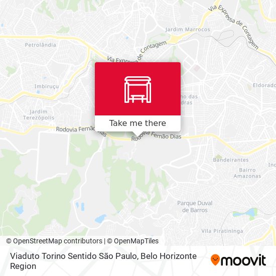 Viaduto Torino Sentido São Paulo map