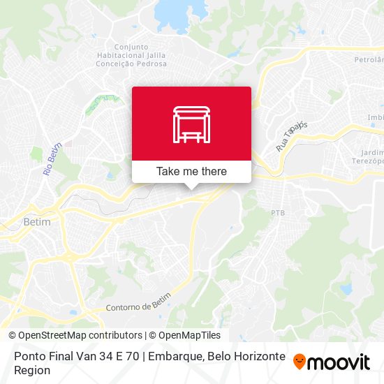 Ponto Final Van 34 E 70 | Embarque map