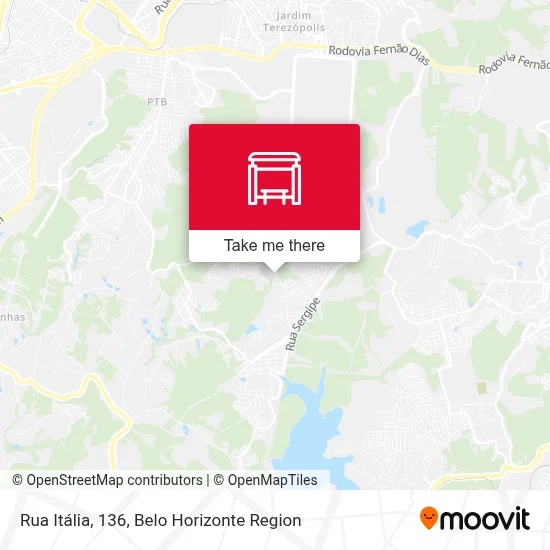 Rua Itália, 136 map