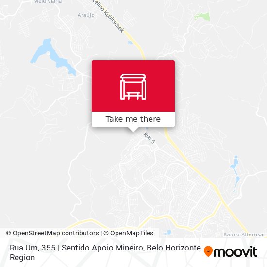 Rua Um, 355 | Sentido Apoio Mineiro map