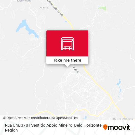 Rua Um, 370 | Sentido Apoio Mineiro map