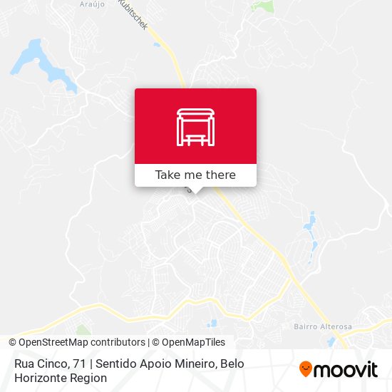Rua Cinco, 71 | Sentido Apoio Mineiro map