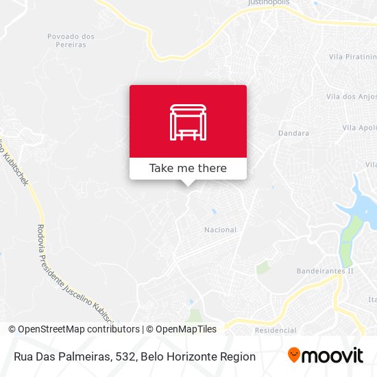 Rua Das Palmeiras, 532 map
