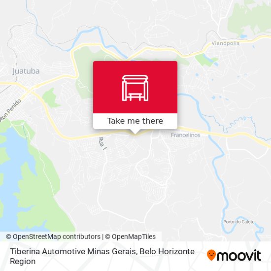 Tiberina Automotive Minas Gerais map