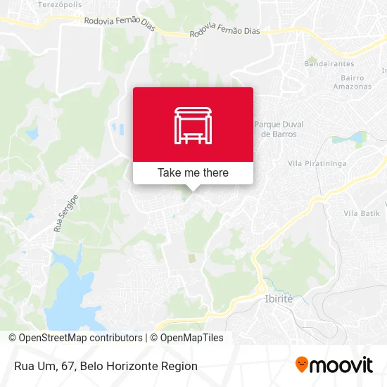 Rua Um, 67 map