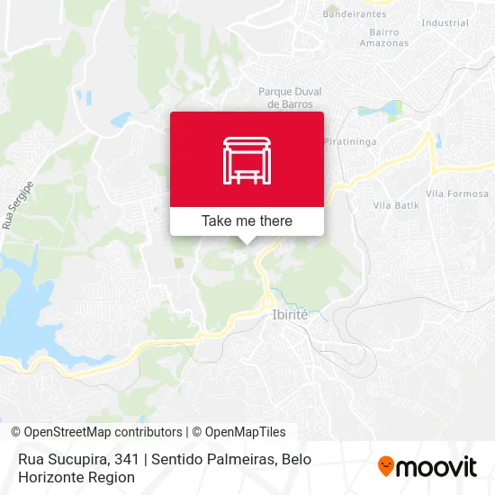 Rua Sucupira, 341 | Sentido Palmeiras map