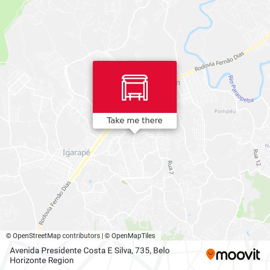Mapa Avenida Presidente Costa E Silva, 735