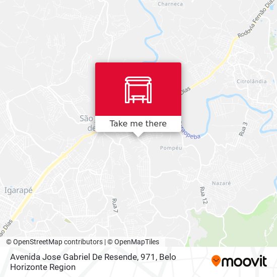 Mapa Avenida Jose Gabriel De Resende, 971