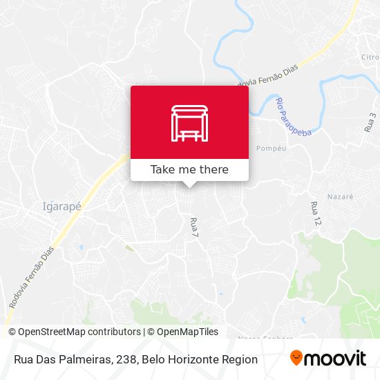 Rua Das Palmeiras, 238 map
