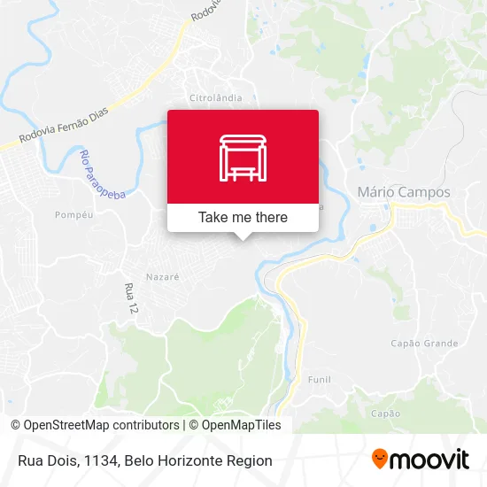Rua Dois, 1134 map