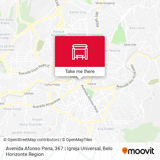 Avenida Afonso Pena, 367 | Igreja Universal map
