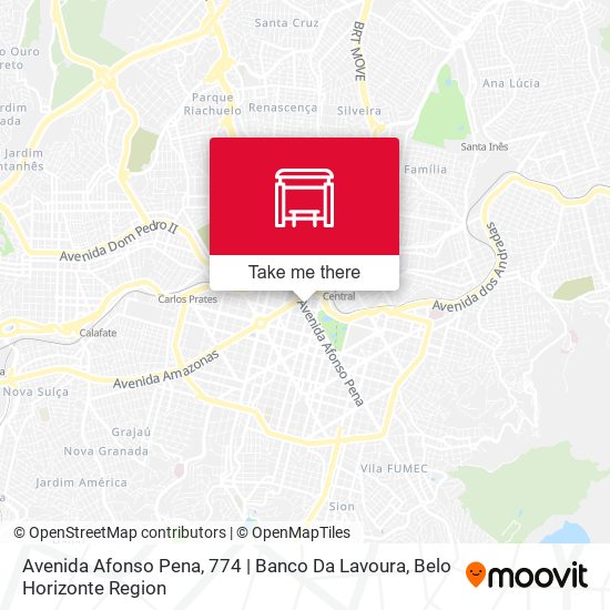 Avenida Afonso Pena, 774 | Banco Da Lavoura map