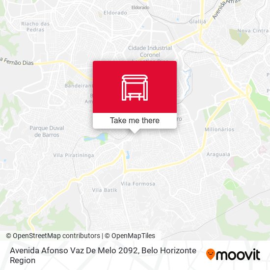 Avenida Afonso Vaz De Melo 2092 map
